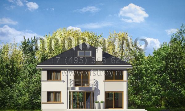 Проект дома из поризованной керамики S8-216-1 (Сапфир)