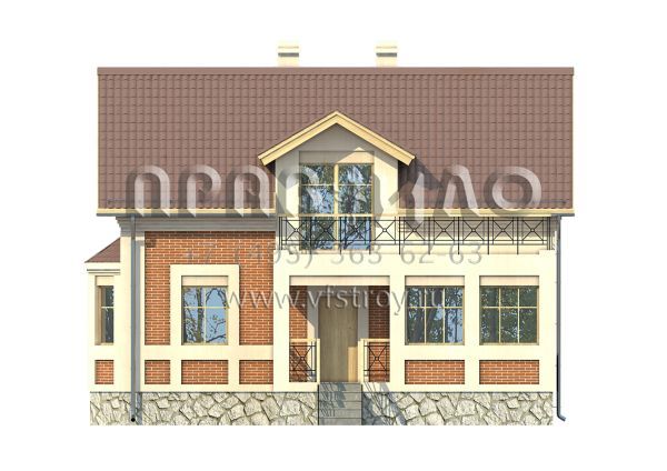 Экономичный загородный дом с подвалом S7-167 (2-01)