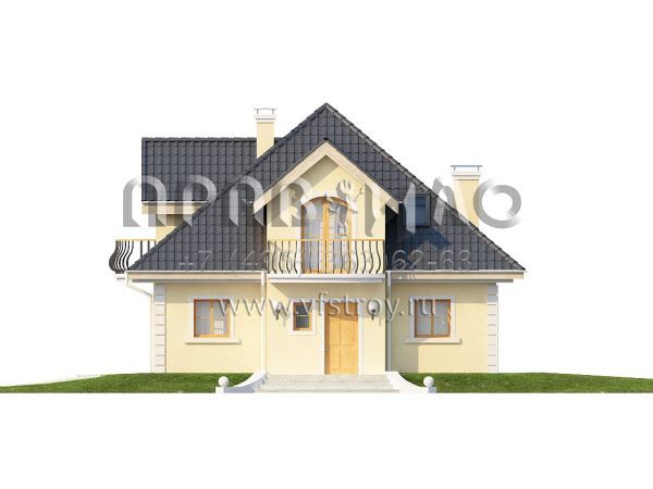 Проект красивого загородного дома с мансардой  S3-156-2 (Z27)