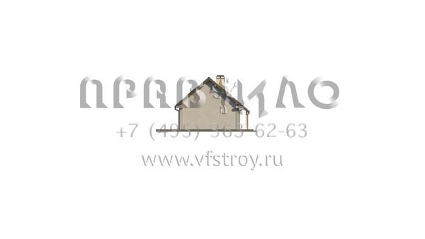 Проект коттеджа с мансардой под двускатной кровлей S3-156-4 (Z12 P GP)