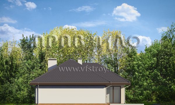 Проект комфортабельного одноэтажного коттеджа S8-158 (Дом по размеру)