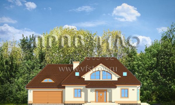 Проект дома с открытой планировкой S8-295-2 (Фаворит 2)