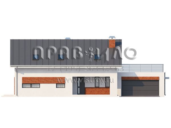 Проект классического комфортабельного дома с гаражом на два автомобиля S3-261 (Z161)