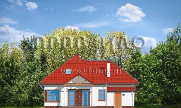 Проект мансардного дома для большой семьи  S8-184 (Мазурек 3)