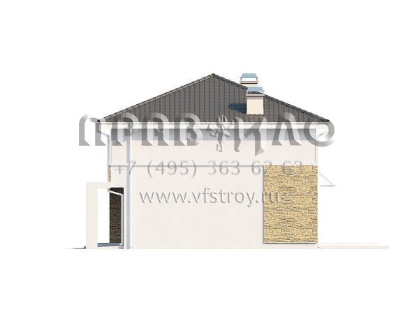 Проект современного пятикомнатного двухэтажного коттеджа s3-192-5 (Zx29 S)