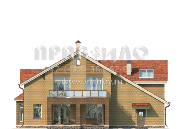 Дом из газобетона с гаражом и просторной игровой комнатой S7-275 (3-25)