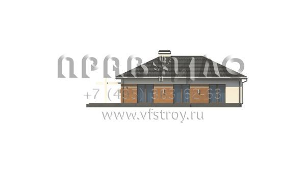 Проект частного Г-образного дома S3-153-2 (Z208 А)