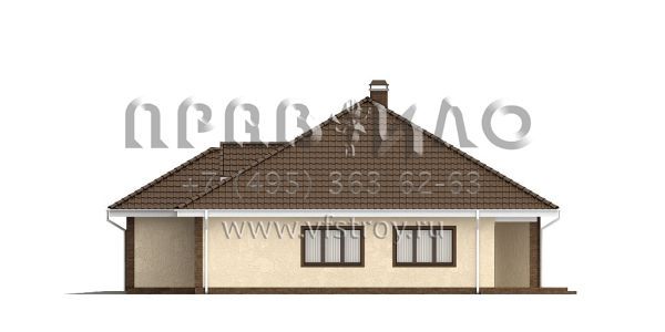 Проект одноэтажного дома с большим гаражом S3-213-1 (Z26)