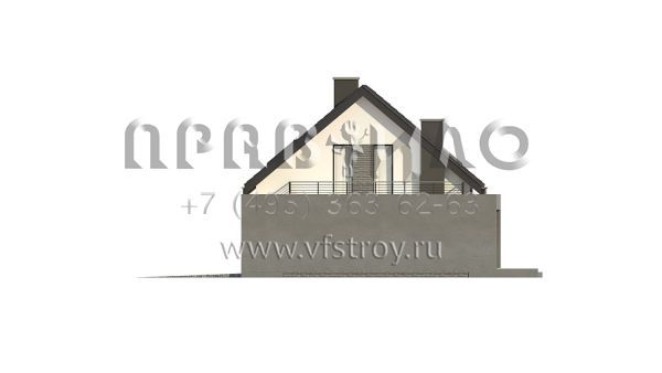 Проект стильного современного одноэтажного дома с гаражом и просторной террасой s3-168-5 (Z347)