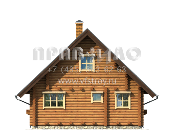 Компактный деревянный дом для сезонного проживания S7-93 (1-02)