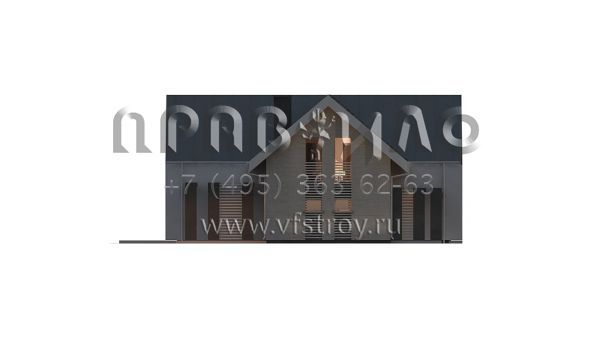 Проект современного дома с просторной гостиной S3-201-3 (Z357)