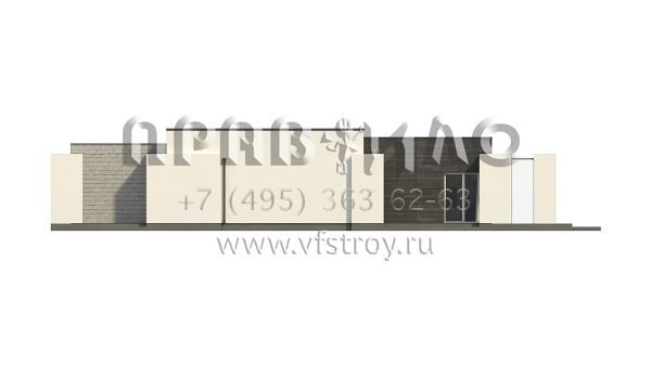 Проект просторного одноэтажного дома в стиле хайтек S3-133-5 (Zx69)