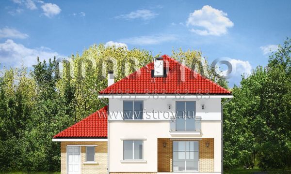 Проект коттеджа с двумя полноценными этажами S8-218 (Аметист)