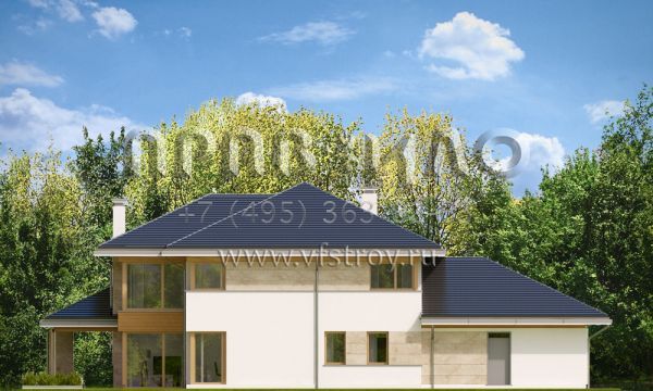 Проект дорогого коттеджа S8-441 (Дом с Видом 4)