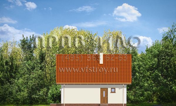 Проект дачного дома с 2 спальнями S8-80-2 (Сосенка 3)