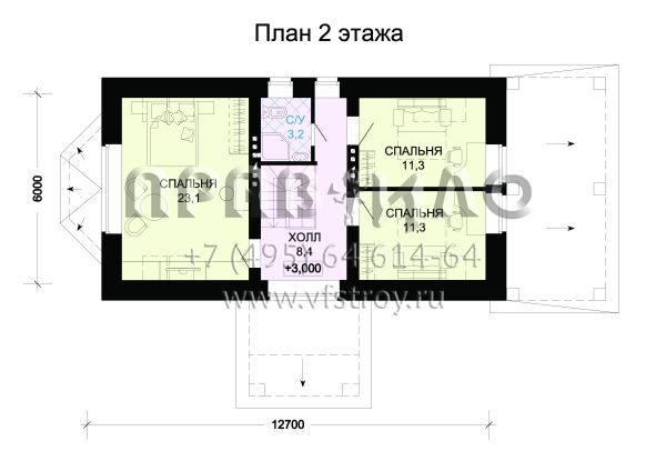 Дом с цокольным этажом для узкого участка S7-192 (2-09)