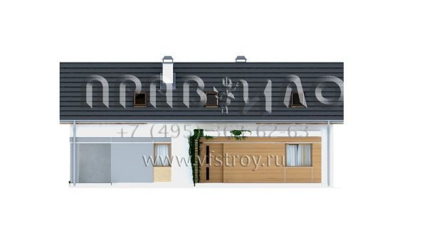 Проект прямоугольного в плане частного дома S3-198-2 (Z187)