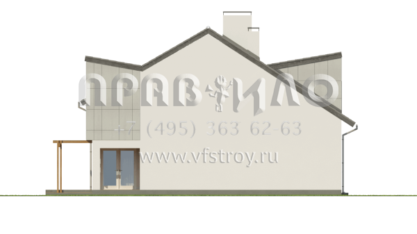 Проект таунхауса на два хозяина  S3-118-1 (ZB7)