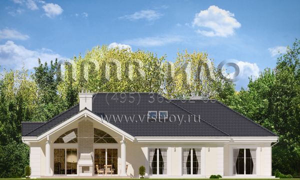 Проект стильной частной резиденции S8-279-1 (Парковая Вилла)