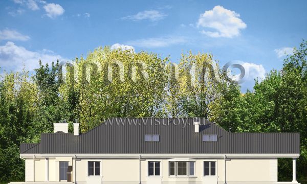 Проект одноэтажной виллы S8-384 (Парковая Резиденция)