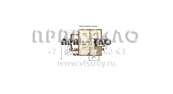 Двухэтажный загородный особняк по проекту H-127-1P