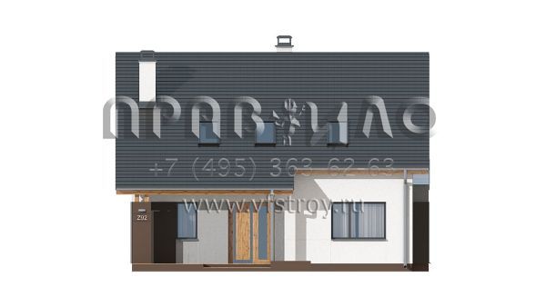 Проект комфортабельного дома с мансардой  S3-147-3 (Z92)