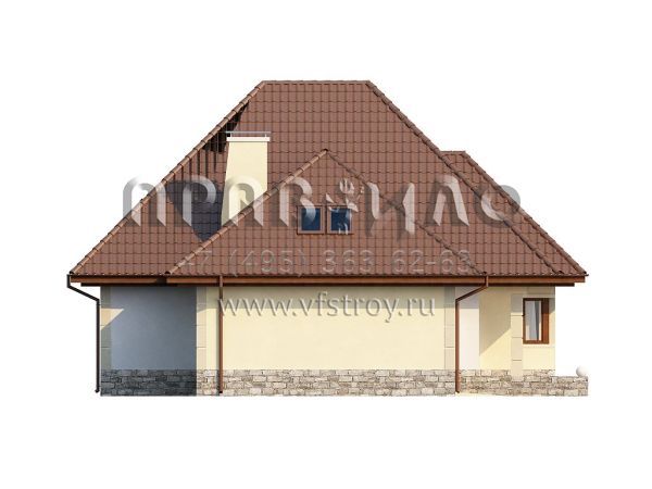 Проект двухэтажного дома с 4 спальнями S3-256 (Z48)