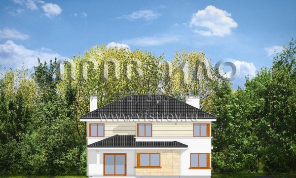 Проект городской виллы из современных материалов S8-292-1 (Ривьера)