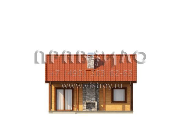 Проект загородного дома для двоих  S3-38 (Z42)