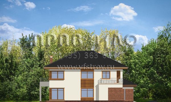 Проект дома с клинкерной отделкой S8-332-1 (Топаз)