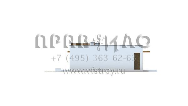 Проект дома с плоской кровлей в стиле хай-тек S3-99-1 (ZX53)