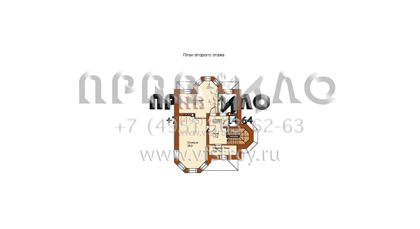 Проект коттеджа из керамического камня J-164-1K