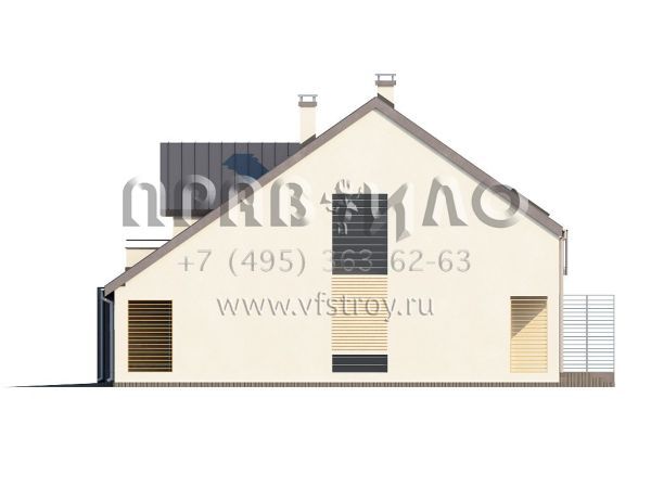 Проект таунхауса с гаражом на две квартиры  S3-158-3 (ZB4)