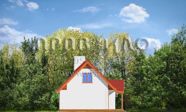 Проект экономичного дачного домика S8-79 (Окрушек)