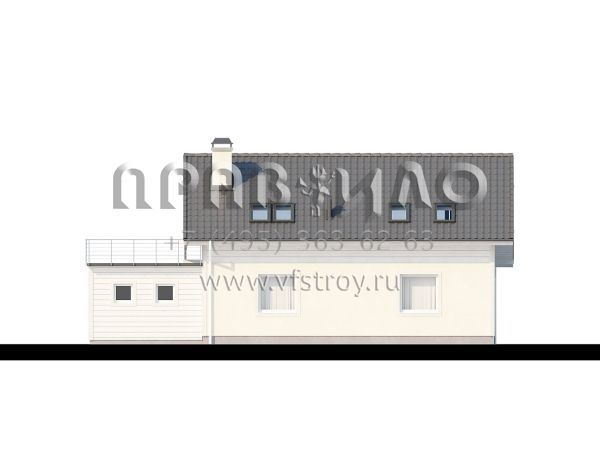 Проект удобного компактного загородного дома S3-186-1 (Z36)