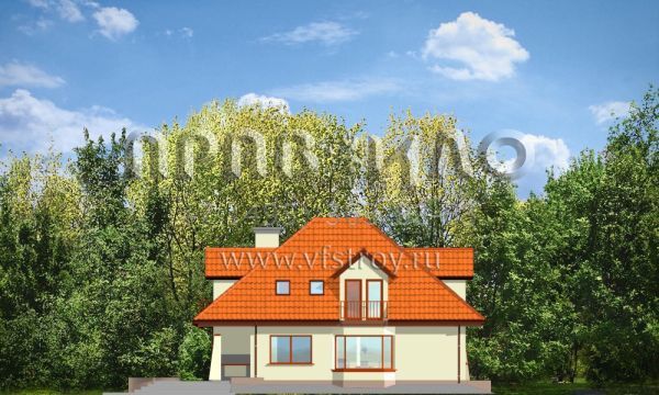 Проект коттеджа с гаражом S8-295 (Агнешка)