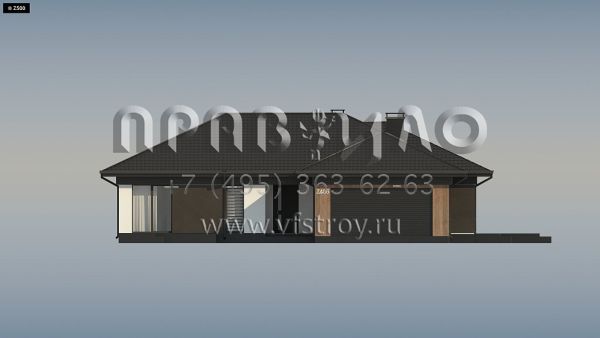 Проект одноэтажного загородного дома с оригинальным дизайном S3-192-3 (Z406)