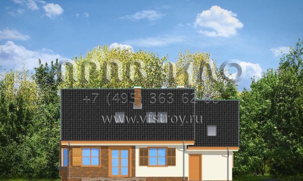 Проект уютного коттеджа S8-172 (Бриз)