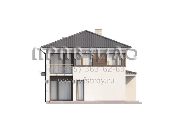 Проект загородного дома в стиле современной классики  s3-164-3 (zx8)