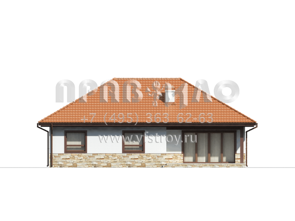 Проект энергоэффективного одноэтажного дома  S3-111-2 (Z23)