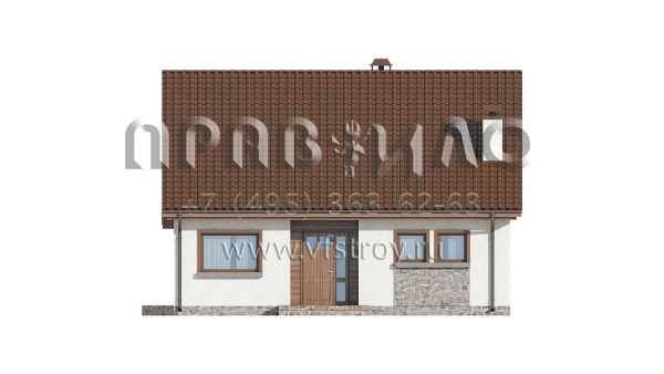 Проект загородного дома из газобетона, кирпича или керамических блоков S3-142-3 (Z40 os)