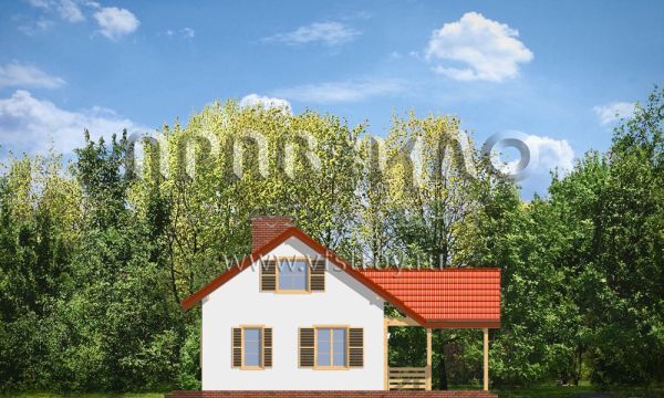 Проект дома с выходом на террасу S8-147-2 (Щегол)