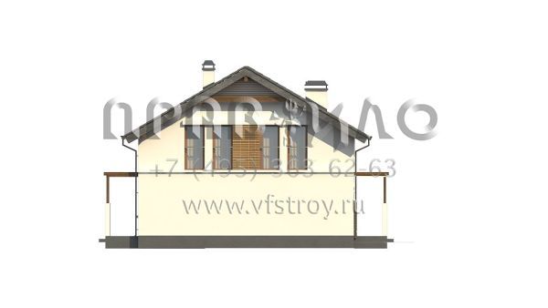 Проект комфортного частного дома для двоих  S3-129 (Z248)