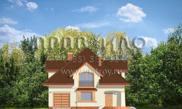 Проект квадратного в плане коттеджа S8-202 (Звезда)