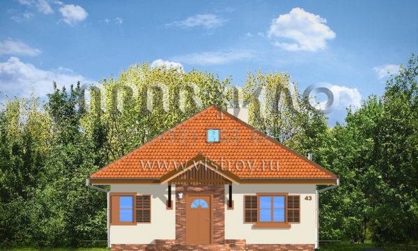 Проект коттеджа с четырехскатной кровлей S8-85 (Амброзия)