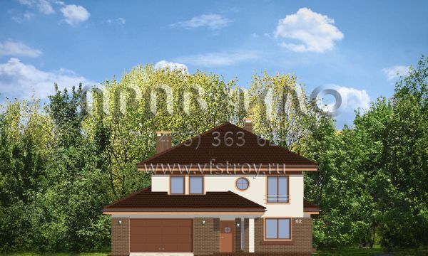 Проект частного дома с крытой террасой  S8-329-2 (Сонет)