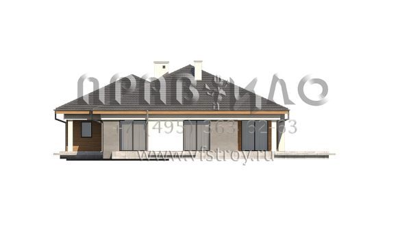 Проект одноэтажного дома с гаражом на два автомобиля S3-189-2 (Z281)