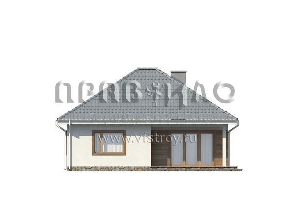 Проект комфортабельного домика для супружеской пары  S3-84-1 (Z64)