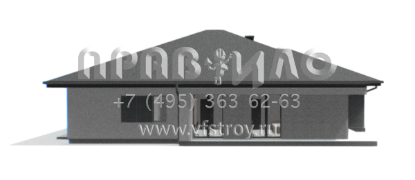 Современный одноэтажный проект дома с многоскатной крышей и гаражом на две машины S3-191-8 (Z412)