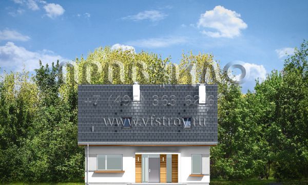 Проект быстровозводимого коттеджа S8-158-1 (Идеальный)